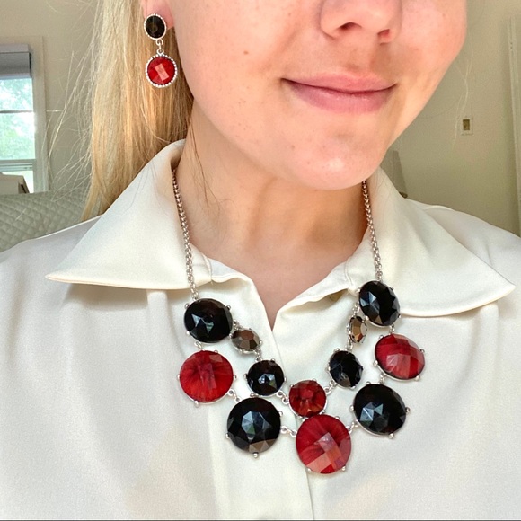 Red & Black 3-Piece Matching Jewelry Set - Picture 5 of 10